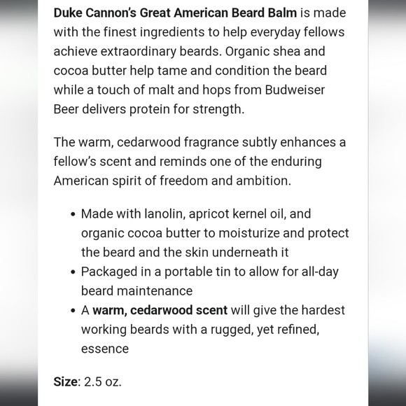 Duke Cannon Beard Oil - Picture 4 of 9